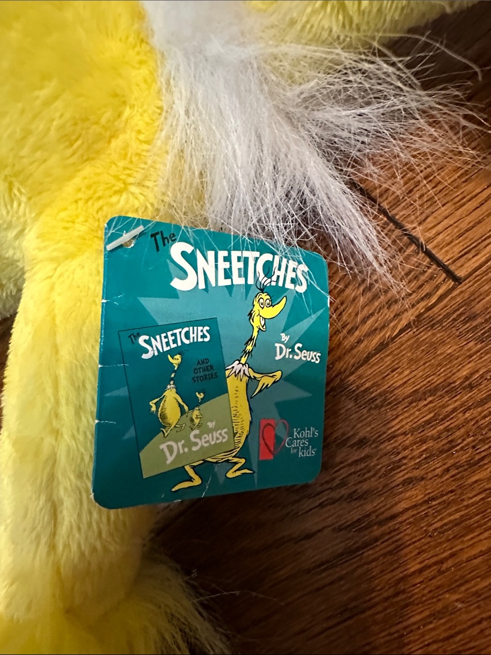 Dr. Seuss Yellow Sneetch Plush with Green Star - Picture 3 of 4
